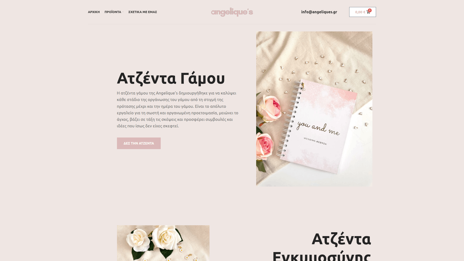 Angelique's eCommerce project